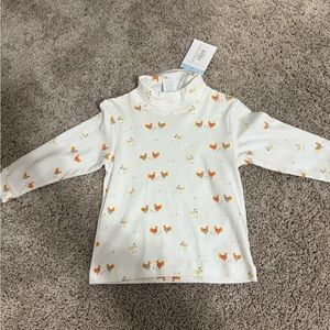 NTW 2T Bella Bliss French Hen Pima turtleneck